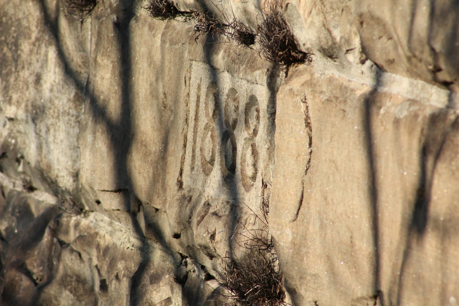 Date stone, west face